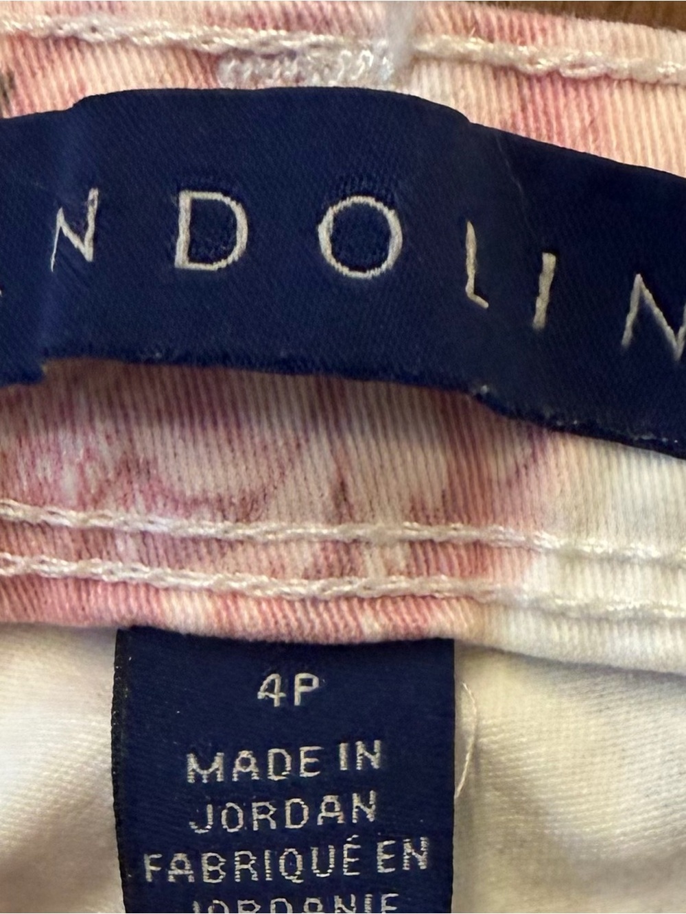 Bandolino White Lisbeth Ankle Jeans with Pink Floral Print - Picture 5 of 5